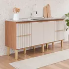Gabinete de Cozinha Agata 1,74m Freijo/Off White MGM
