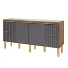 Gabinete de Cozinha Agata 1,74m Freijo/Titanium MGM