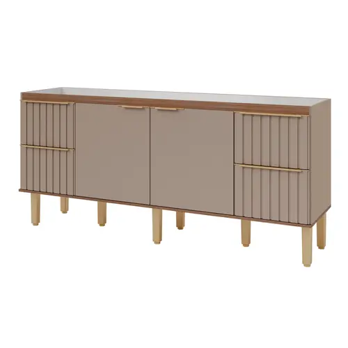 Gabinete de Cozinha Agata 1,94m Cappuccino/Freijo MGM