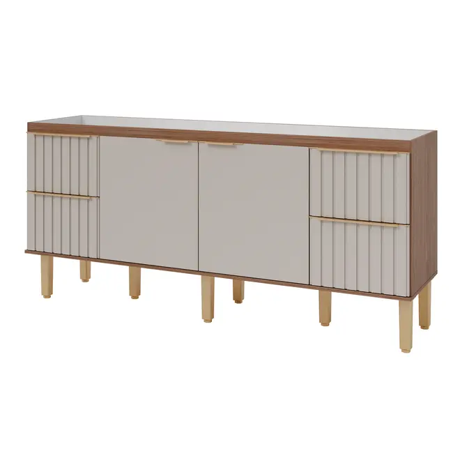 Gabinete de Cozinha Agata 1,94m Freijo/Off White MGM