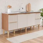 Gabinete de Cozinha Agata 1,94m Freijo/Off White MGM