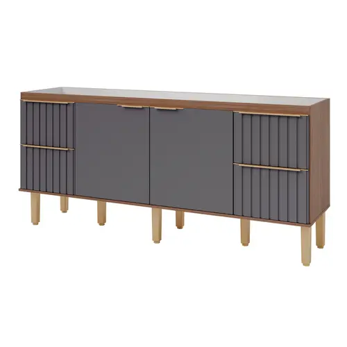 Gabinete de Cozinha Agata 1,94m Freijo/Titanium MGM