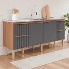 Gabinete de Cozinha Agata 1,94m Freijo/Titanium MGM