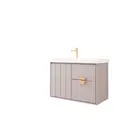 Gabinete de Banheiro Copenhague 80cm Platina MGM