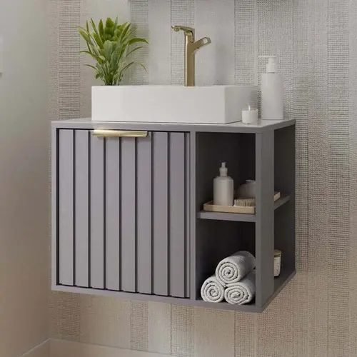 TOUCADOR NORUEGA 60CM PLATINA MGM