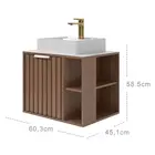 TOUCADOR NORUEGA 60CM FREIJO MGM