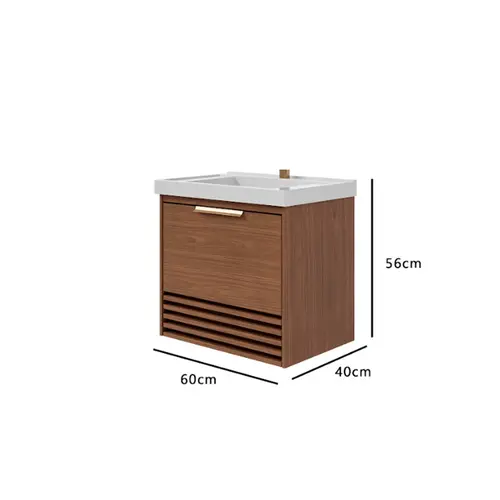 Gabinete de Banheiro Paraty 60cm Freijo MGM
