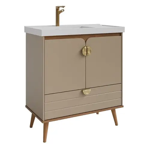 TOUCADOR TRANCOSO 60CM CAPPUCCINO/FREIJO MGM