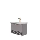Gabinete de Banheiro Paraty 80cm Platina MGM