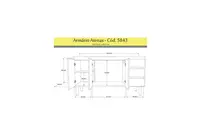 Gabinete de Cozinha Atenas 1,44m Branco AJR
