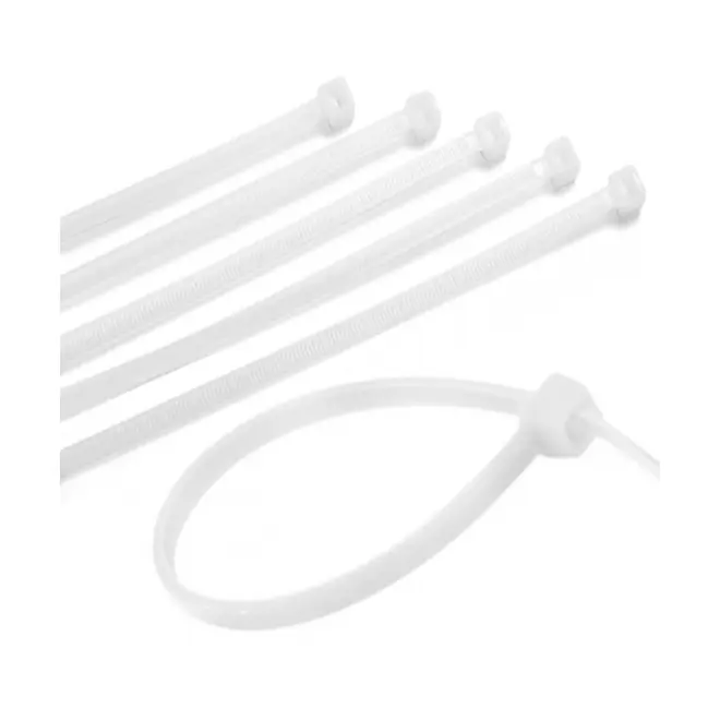 Abraçadeira Nylon 3,6x150mm Branco Pct 100un. Force Line
