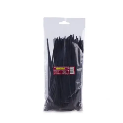 Abraçadeira Nylon 4,8x280mm Preta Pct 100un. Force Line