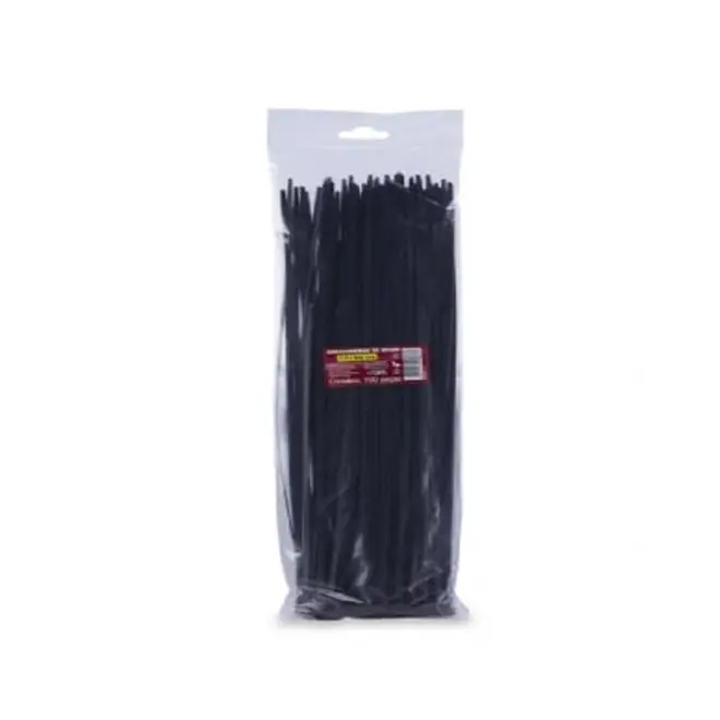 Abraçadeira Nylon 4,8x400mm Preta Pct 100un. Force Line