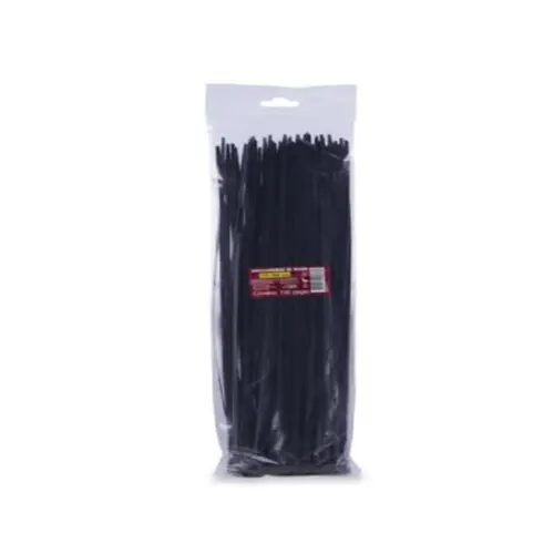 Abraçadeira Nylon 4,8x400mm Preta Pct 100un. Force Line