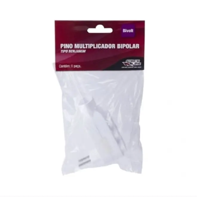 Adaptador 2P com 04 saídas para Tomada 10A 250v Branco Force Line