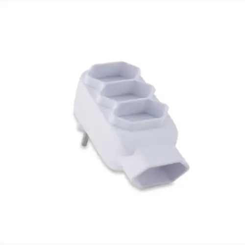 Adaptador 2P com 04 saídas para Tomada 10A 250v Branco Force Line