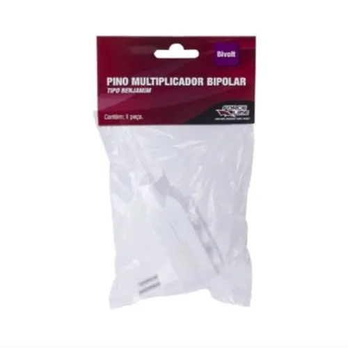 Adaptador 2P com 04 saídas para Tomada 10A 250v Branco Force Line