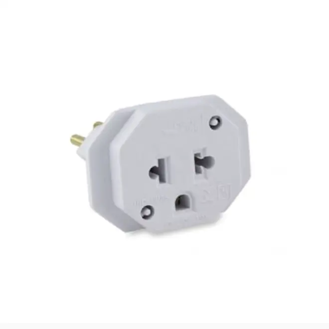 Adaptador 2P+T 10A Antigo para Tomada Nova Branco 4313 Force Line