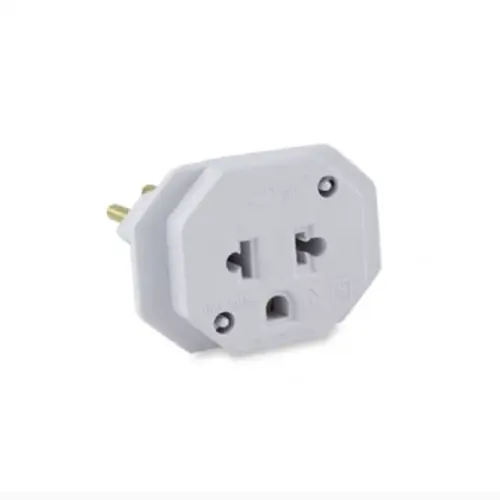 Adaptador 2P+T 10A Antigo para Tomada Nova Branco 4313 Force Line