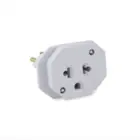 Adaptador 2P+T 10A Antigo para Tomada Nova Branco 4313 Force Line