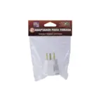 Adaptador 2P+T 10A Antigo para Tomada Nova Branco 4313 Force Line