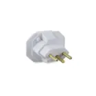 Adaptador 2P+T 10A Antigo para Tomada Nova Branco 4313 Force Line