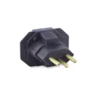 Adaptador 2P+T 10A Antigo para Tomada Nova Preto 4312 Force Line