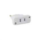 Adaptador Bipolar Chato Antigo p/Tom Nova Branco 10A 4315 Force Line