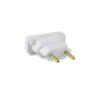 Adaptador Bipolar Chato Antigo p/Tom Nova Branco 10A 4315 Force Line