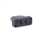 Adaptador Bipolar Chato Antigo p/Tom Nova Preto 10A 4314 Force Line