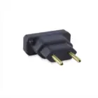 Adaptador Bipolar Chato Antigo p/Tom Nova Preto 10A 4314 Force Line