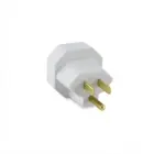 Adaptador 2P+T Novo para Tomada Antiga Branco 15A 4317 Force Line