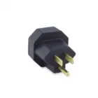 Adaptador 2P+T Novo para Tomada Antiga Preto 15A 4316 Force Line