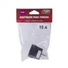 Adaptador 2P+T Novo para Tomada Antiga Preto 15A 4316 Force Line