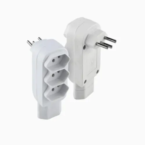 Pino Multiplicador Tripolar 4 Saidas 10a 250v Branco 0180100074 Force Line