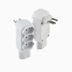 Pino Multiplicador Tripolar 4 Saidas 10a 250v Branco 0180100074 Force Line