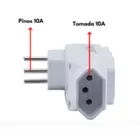 Pino Multiplicador Tripolar 4 Saidas 10a 250v Branco 0180100074 Force Line