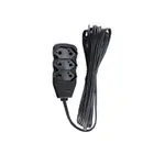 Extensão Slim 3Tomadas 2P 10A 1M Preto Bivolt Force-Line