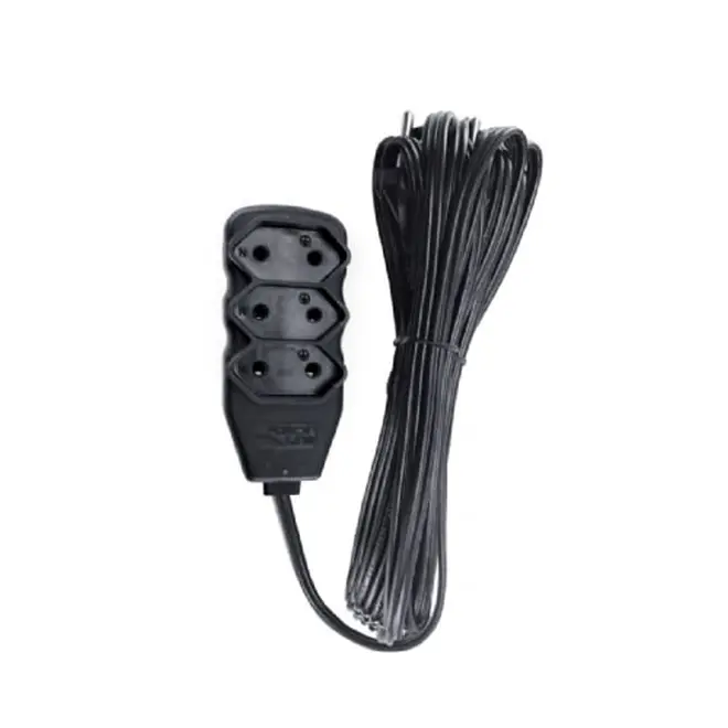 Extensão Slim 3Tomadas 2P 10A 5M Preto Bivolt Force-Line