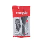 Extensão Slim 3Tomadas 2P 10A 5M Preto Bivolt Force-Line