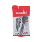Extensão Slim 3Tomadas 2P 10A 3M Preto Bivolt Force-Line