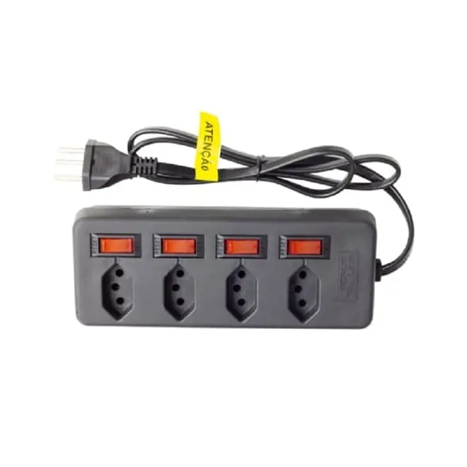 Filtro de Linha 04Tomadas Circuit Breaker 10A 1M Force Line
