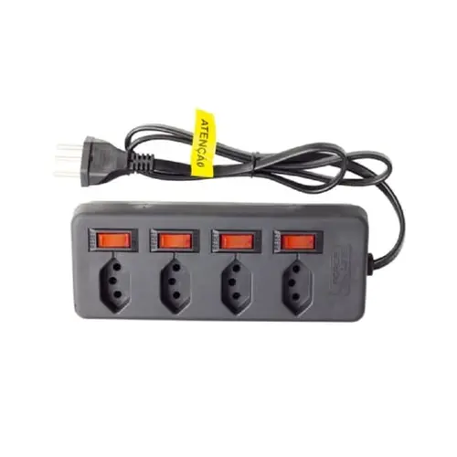 Filtro de Linha 04Tomadas Circuit Breaker 10A 1M Force Line