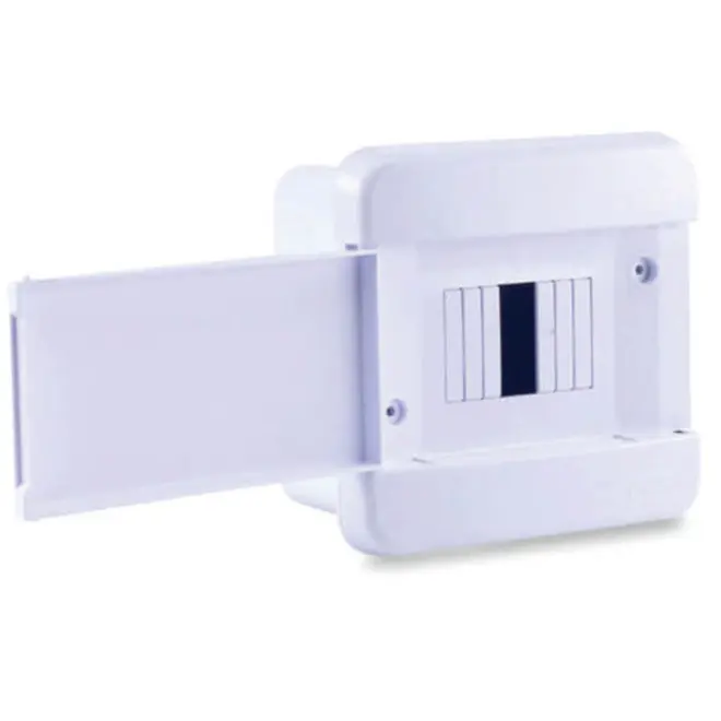 Quadro Distribuição de Embutir 04 Disjuntores s/ Barramento Branco Force Line