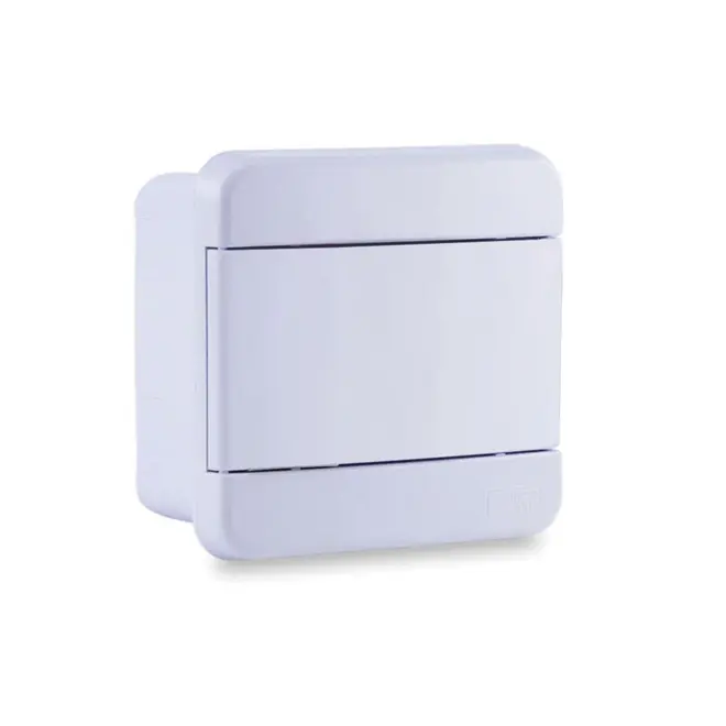 Quadro Distribuição de Embutir 04 Disjuntores s/ Barramento Branco Force Line