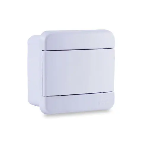 Quadro Distribuição de Embutir 04 Disjuntores s/ Barramento Branco Force Line