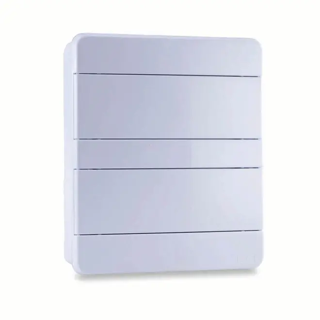 Quadro Distribuição de Embutir 24 Disjuntores s/ Barramento Branco Force Line