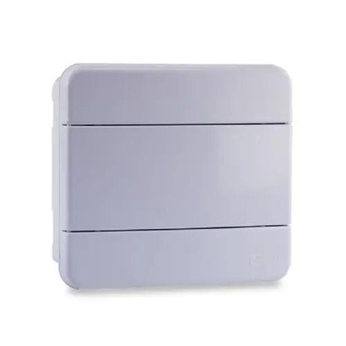Quadro Distribuição de Embutir 08 Disjuntores s/ Barramento Branco Force Line