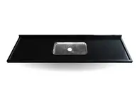 PIA DE COZINHA GRANITO CUBA FUNDA 1,52M PRETO KASA