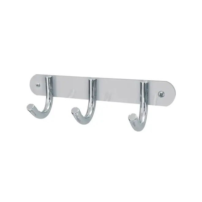 CABIDE ALUMINIO 3 GANCHOS CROMADO SICMOL